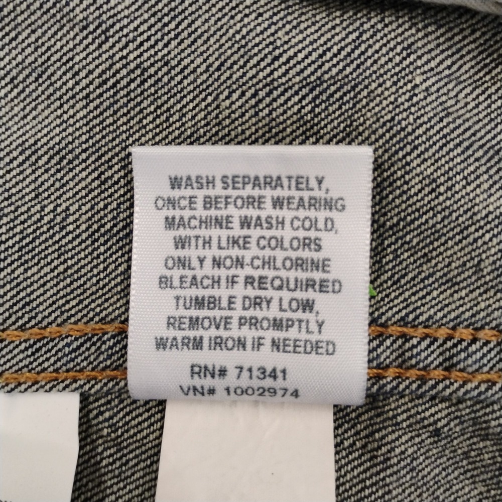 L.L.Bean 1912 Jean Jacket Misses Regular Rinsed Denim XS Made in Mexico - Picture 5 of 8